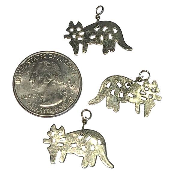 500+ piece Silver Tone Cat Charms Kitten Bulk Dangle Charm Lot 14oz Wholesale - Picture 2 of 4